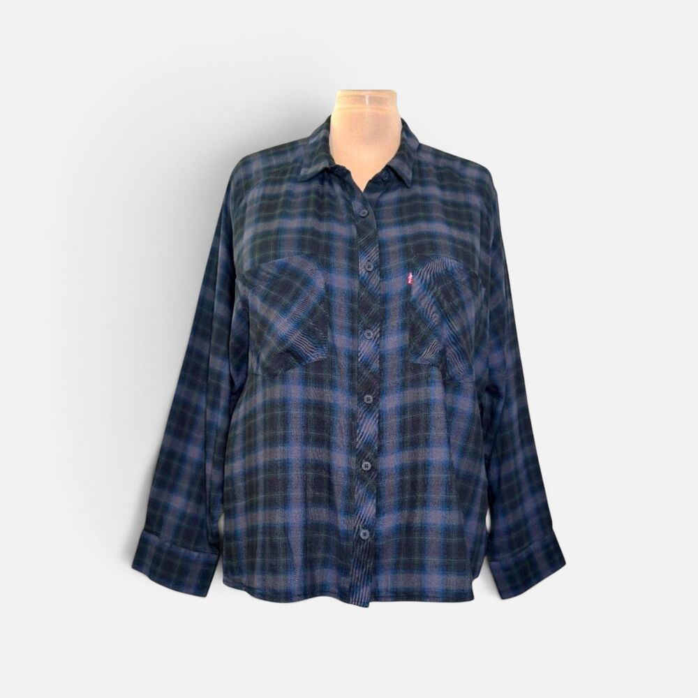 LEVI'S Harrison Raglan Plaid Shirt, NEW WITH TAGS! Size 1X